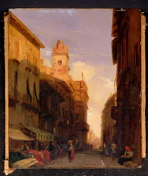 Näkymä Prinssi Maffein palatsille, Verona