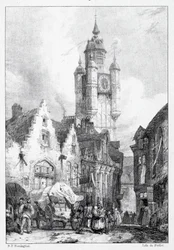 Bergues: Market Tower, 1824.