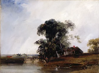 Maisema lampineen, n. 1825-26 (öljy kankaalle)