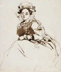 Tutkimus istuvasta naisesta, 1820-luku