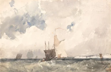 Embarcações em um Seafinnish Choppy