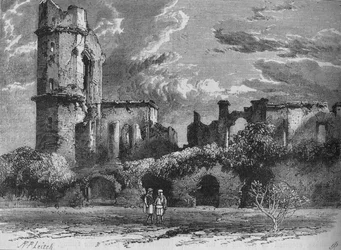 Lucknowin residenssin rauniot, 1880