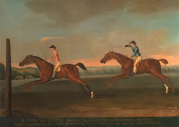 Aaronin ja Driverin välinen ottelu Maidenheadissa, elokuu 1754: Aaron voitti toisen erän