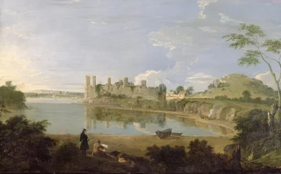 Caernarvonin linna, n. 1745-1750 (öljy kankaalle)