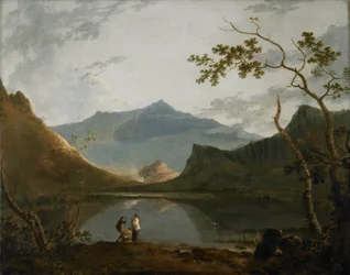 Snowdon Llyn Nanttlelta (öljy kankaalle)