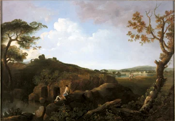Alban Hills (öljy kankaalle)