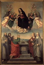 Madonna vyölle pyhien kanssa