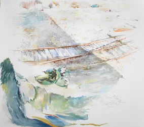 Off The Tracks rajattu, 2023 (akvarelli)