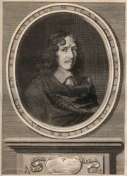 Jean Chapelainin (1595-1674), ranskalaisen runoilijan muotokuva - Kaiverrus - Jean Chapelain (1595-1674) Ranskalainen runoilija ja kirjallisuuskriitikko - Kaiverrus Nanteuuil et grave par Peulot.