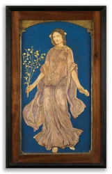 Flora (kipsireliefi, värillinen ja kullattu)