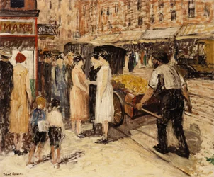 Lower East Side, n. 1930 (öljy kankaalle)