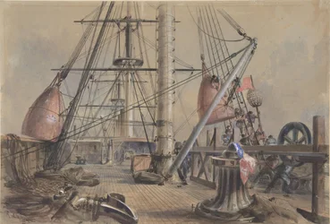 Ulospääsy yhdestä suurista poijuista: Suuren idän kansi näkymästä..., 1865-66.