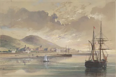 Valentia vuosina 1857-1858 entisen kaapelin laskemisen aikoihin, 1865.