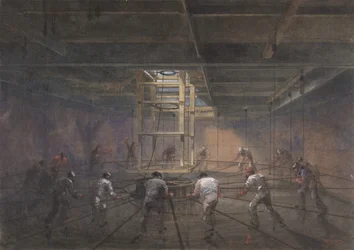 Näkymä yhden Great Easternin tankin sisäpuolelta, 1865-66.