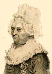 Chevalier DEon, joka kului monta vuotta naisena, 1822.
