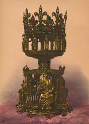 Hopeakullattu pyhäkkö, 1893.