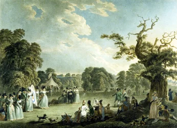 Kuninkaallisten jousimiesten yhdistys, kaiverrus Cornelius Apostool (1762-1844) 1794 (väri litho)