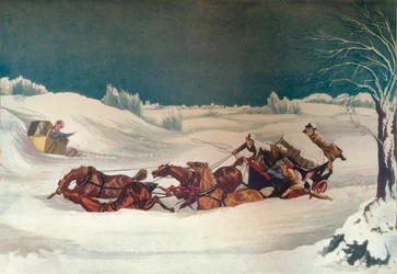 Liverpool Mail lähellä St Albansia, 1800-luku