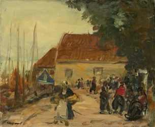 Volendam Street Scene, 1910.