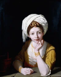 Naisen muotokuva kumailaisena Sibylinä, 1778-1789
