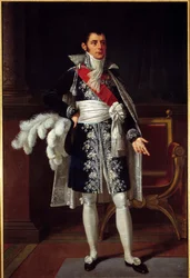 Rovigon herttuan (1774 - 1833) yleisen poliisiministerin Anne Jean Marie Rene Savaryn muotokuva. Robert Lefevren (1755-1830) maalaus
