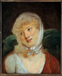 Muotokuva Maria Laczinskasta, kreivitär Walewskasta (1789 - 1817). Robert Lefevren (1755-1830) maalaus