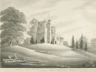 Arley Church: seepiapiirros, 1824