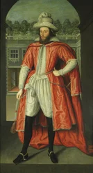 Muotokuva William Popesta, 1. Earl of Downe 1573-1631 Knight of the Bathin, n. 1610