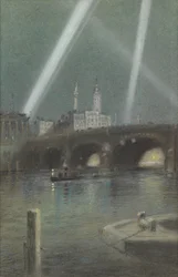 Sotavalot London Bridgen yli