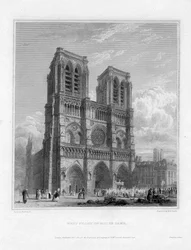Notre Damen länsirintama, Pariisi, Ranska, 1822