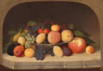 Hedelmäinen asetelma, noin 1849 (öljy kankaalle)