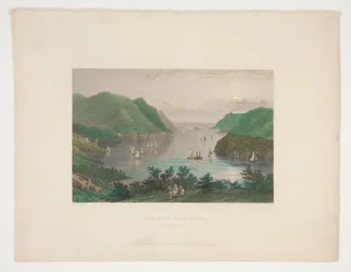 Näkymä West Pointista (Hudson River), kuva Nathaniel Parker Willisille
