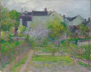 Grez-sur-Loing (öljy kankaalle)