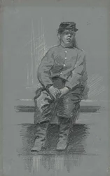 The Cadet, n. 1895 (grafiitti harmaalla taululla)