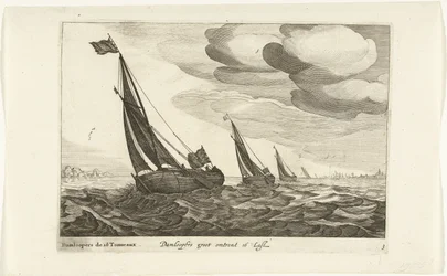 Damlooperit Damloopers groot about 16 Last / Damloopers de 16 Tonneaux (otsikko esineessä) Hollandse scheepstypen, 1627 (sarjan nimi) Eri alukset Don ton se sert dans les United Provinces / Icons of Various Dutch Ships, joiden käyttö on enimmäkseen