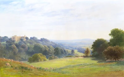 Chirkin linna, Clwyd (akvarelli)