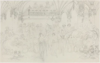 Sisustus: Dancing Girls Entertaining Chieftains