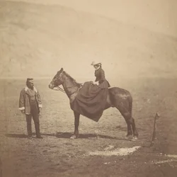 Henry Duberly ja rouva Duberly, 1855.