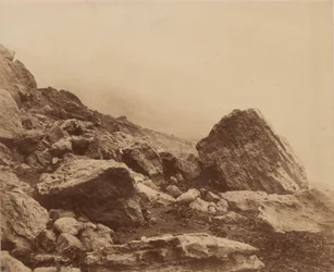 Rocken End myrskyssä, Isle of Wight,c. 1853 (kuva)