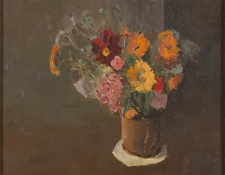 Asetelma (Michaelmas Daisies in a Pot Tankard)