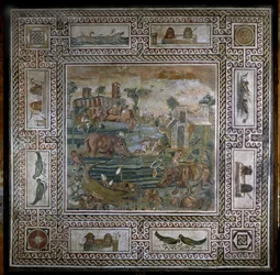 Virtahepometsästys Niilillä (mosaiikki)