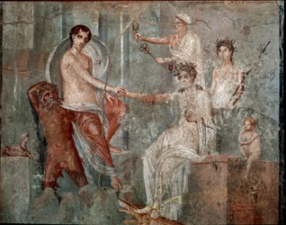 Ion saapuminen Egyptiin - Fresco