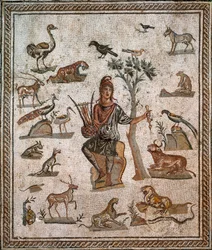 Orpheus eläinten ympäröimänä, 2. vuosisadalla