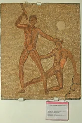 Theseus ja Minotauros, Jacob Magnuksen talosta (mosaiikki)