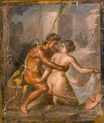 Satyr ja Nymfi, 1.H. 1. vuosisadalla. ILMOITUS.