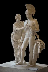 Art Rome Imperial Couple in March and Venus (120–140 jKr) veistos