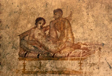 Eroottinen fresko Vettiusten talosta, Pompeji (UNESCOn maailmanperintöluettelo)