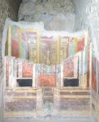 Fabius Rufuksen talon sisällä, Pompeji, Campania, roomalainen sivilisaatio