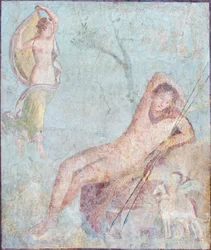 Selene ja Endymion, 62-79 jKr, Pompeijista (fresko)