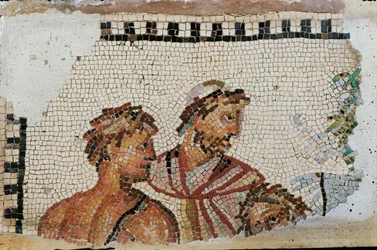 Odysseus ja hänen poikansa Telemakhos (mosaiikki)